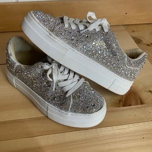 Betsey Johnson size 7 Rhinestone sneakers
